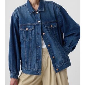 Gap x DOEN Oversized Dark Blue Denim Jacket